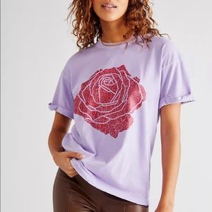 Free People x Girl Dangerous Rose Boyfriend Tee